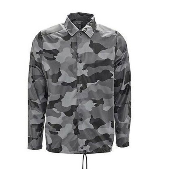 🎁 Rains Unisex AOP Coach Jacket Night Camo - Picture 2 of 12